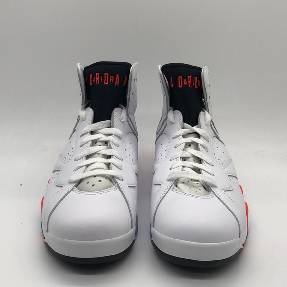 New Nike Air Jordan VII 7 Retro White Infrared Crimson Red Black CU9307-160 NWOB - Picture 3 of 5